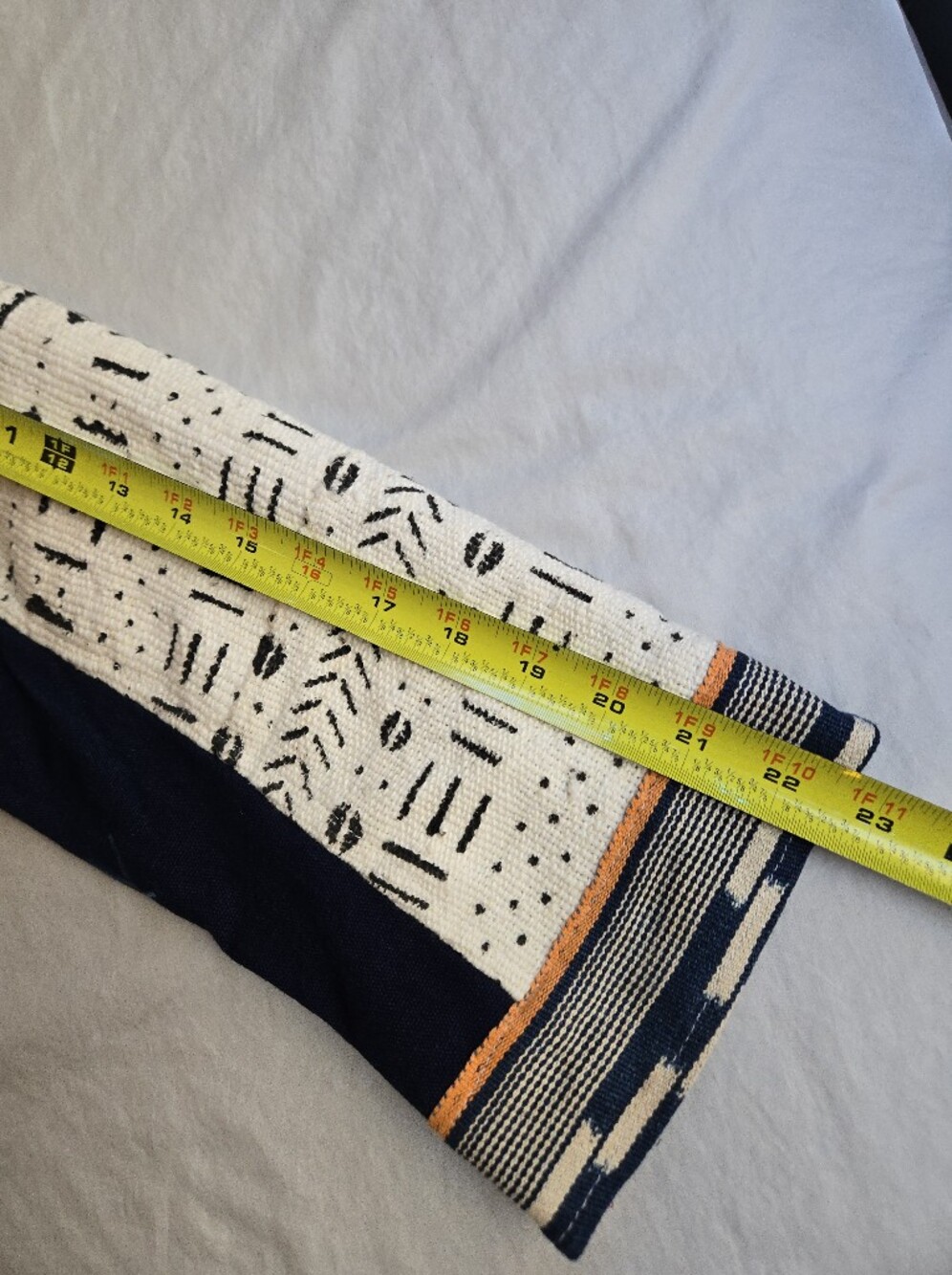 Open-Front Mudcloth Indigo Jacket in Navy & Cream Festival Bohemian HAL3 - Picture 6 of 11